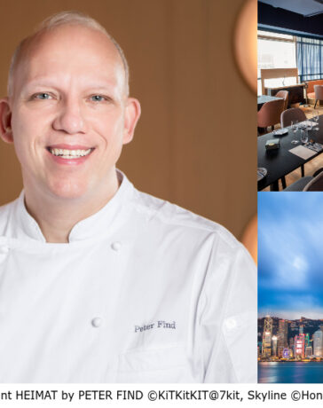 Bildcollage Peter Find und sein Restaurant HEIMAT by PETER FIND in Hongkong