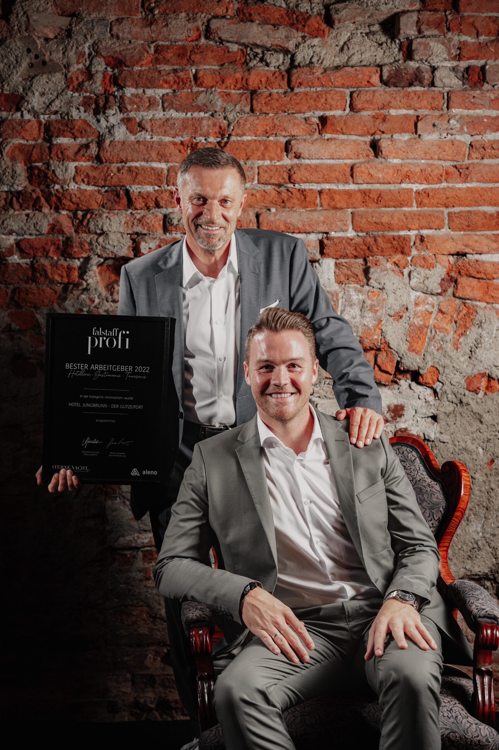 Inhaber Marcel Gutheinz und Hoteldirektor Bert