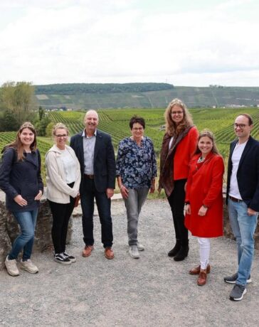 Royaler Besuch im fränkischen Weinanbaugebiet